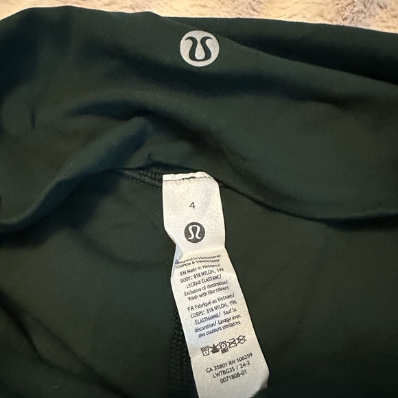 Lululemon align HR short 6 inch legacy green size 4 NWT - Picture 7 of 8